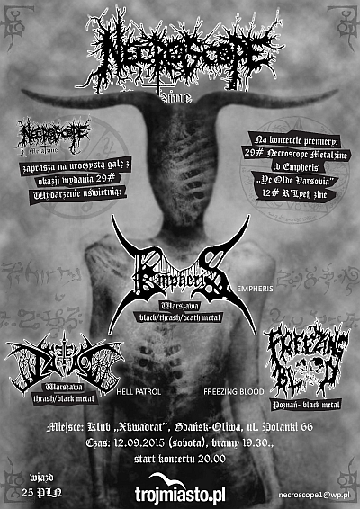 Necroscope Metalzine zaprasza na uroczystą Galę z okazji wydania 29#
