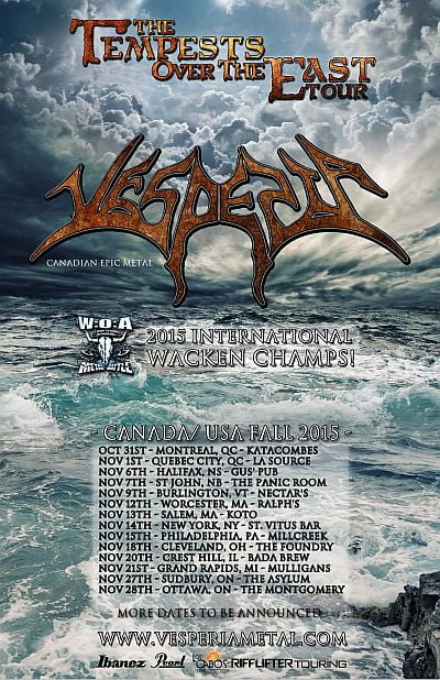 VESPERIA announce CAN/USA dates: ‘The Tempests Over The East Tour’