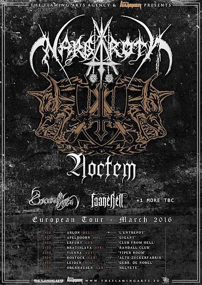 NOCTEM + NARGAROTH touring Europe in 2016