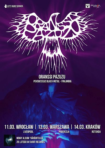 Sensacyjne ORANSSI PAZUZU w marcu na trzech koncertach w Polsce