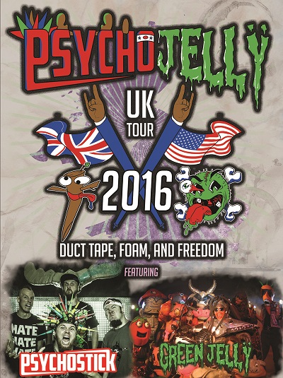 Returning To The UK! PSYCHOSTICK ‘PsychoJellÿ Tour’ w/ GREEN JELLY