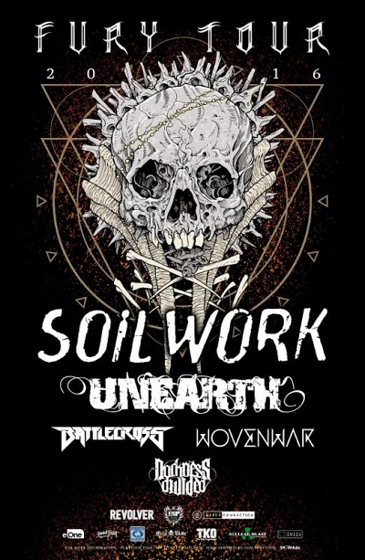 BATTLECROSS And WOVENWAR to kick off North American Tour with SOILWORK, UNEARTH, DARKNESS DIVIDED