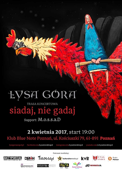 Koncert ŁYSEJ GÓRY promujący najnowszą płytę “Siadaj Nie Gadaj”