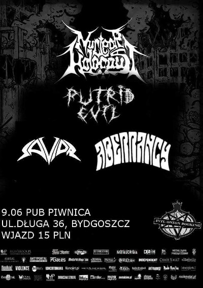 NUCLEAR HOLOCAUST i PUTRID EVIL na wspólnym koncercie