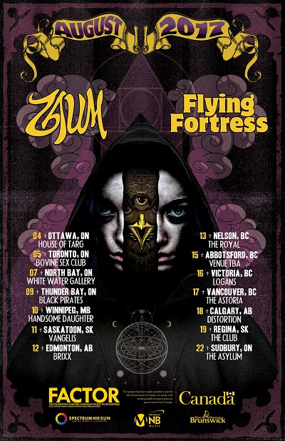 Doom duo ZAUM cross Canada Tour w/ FLYING FORTRESS