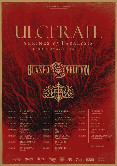 BLAZE OF PERDITION announce autumn tour with ULCERATE