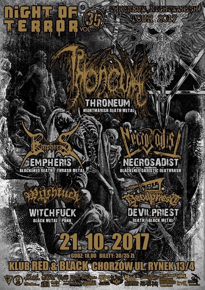 THRONEUM i EMPHERIS na 35 Nocy Terroru już 21 października