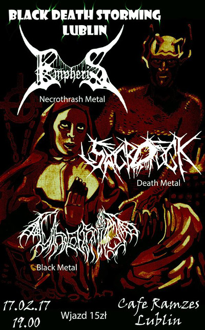 Black Death Storming Lublin – EMPHERIS, SACROFUCK, CHANID