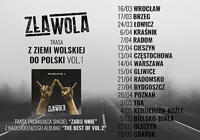 Wygraj podwójną wejściówkę na jeden z koncertów ZŁA WOLA [Otwarty]