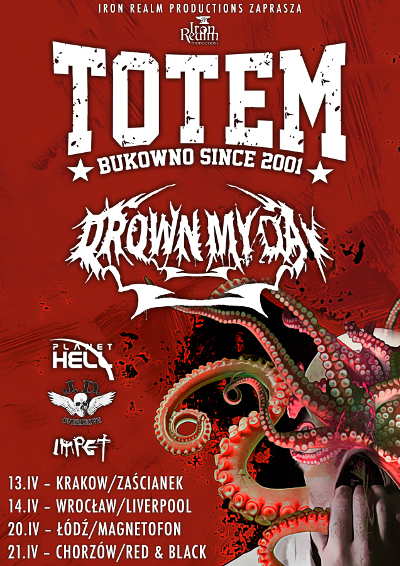 PLANET HELL na wspólnych koncertach z TOTEM oraz DROWN MY DAY!!!