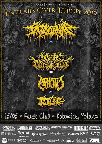 Koncert SCORDATURA, VISIONS OF DISFIGUREMENT, APHOTIC, INDIGNITY w Katowicach