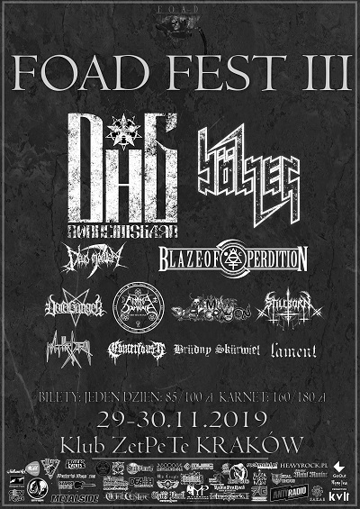 Zmiany w line-up’ie… Foad Fest III