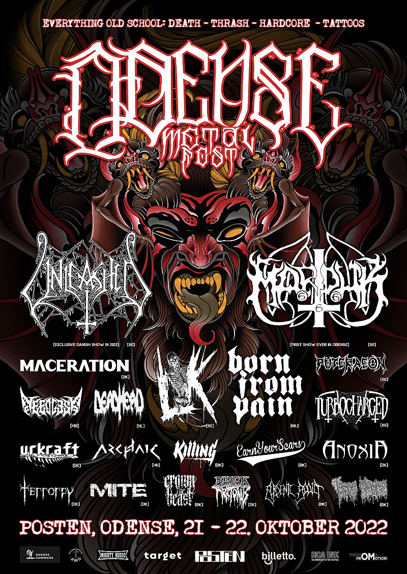 Odense Metalfest will happen in Denmark in October 2022