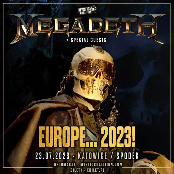MEGADETH przyjeżdża do Polski w ramach Triple Thrash Triumph