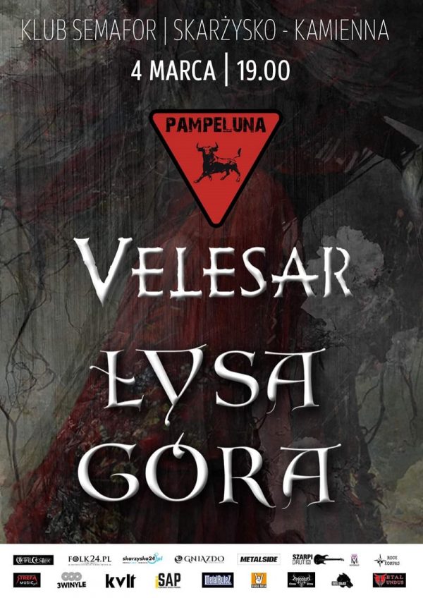 ŁYSA GÓRA, VELESAR i PAMPELUNA spotkają się na scenie w Klubie Semafor