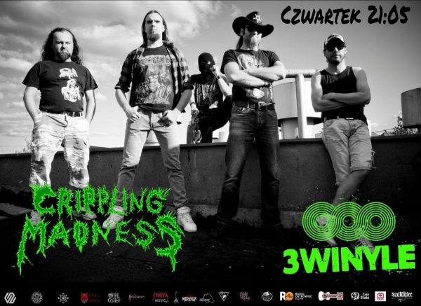 CRIPPLING MADNESS z Białej Podlaskiej ujawnią zdarzenia ze swojego szaleństwa w audycji 3Winyle