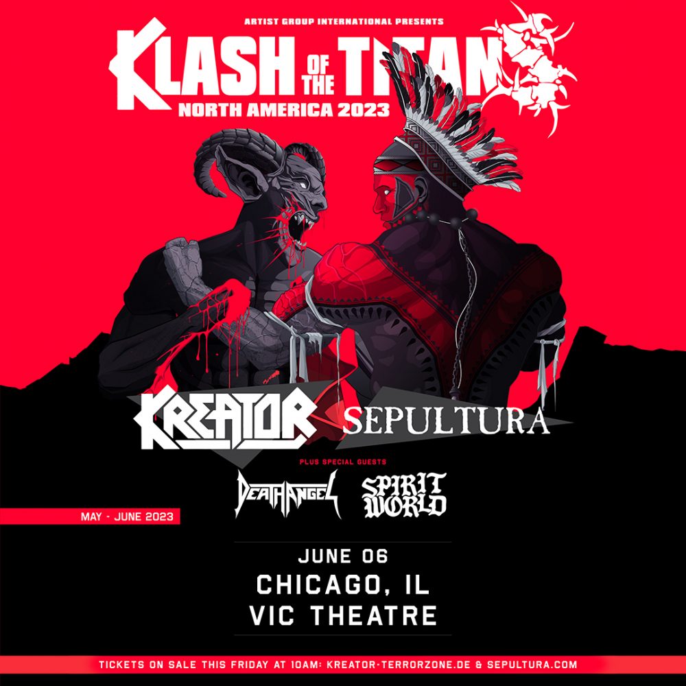 KREATOR + SEPULTURA + DEATH ANGEL + SPIRITWORLD - Klash of the Titans Tour