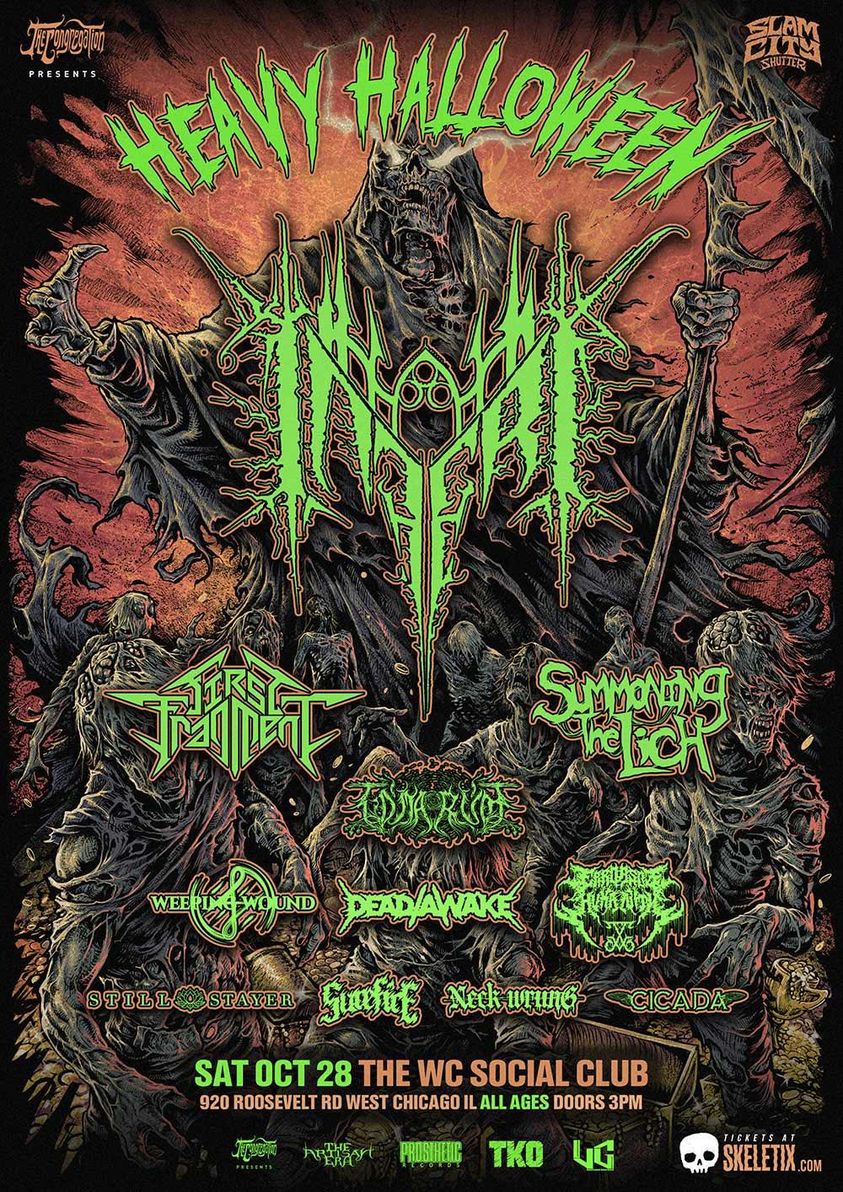 Heavy Halloween: INFERI + FIRST FRAGMENT + SUMMONING THE LICH + TOMARUM + WEEPING WOUND +more