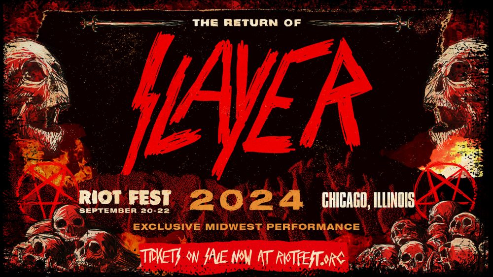 SLAYER zagra na RIOT FEST 2024 w Chicago