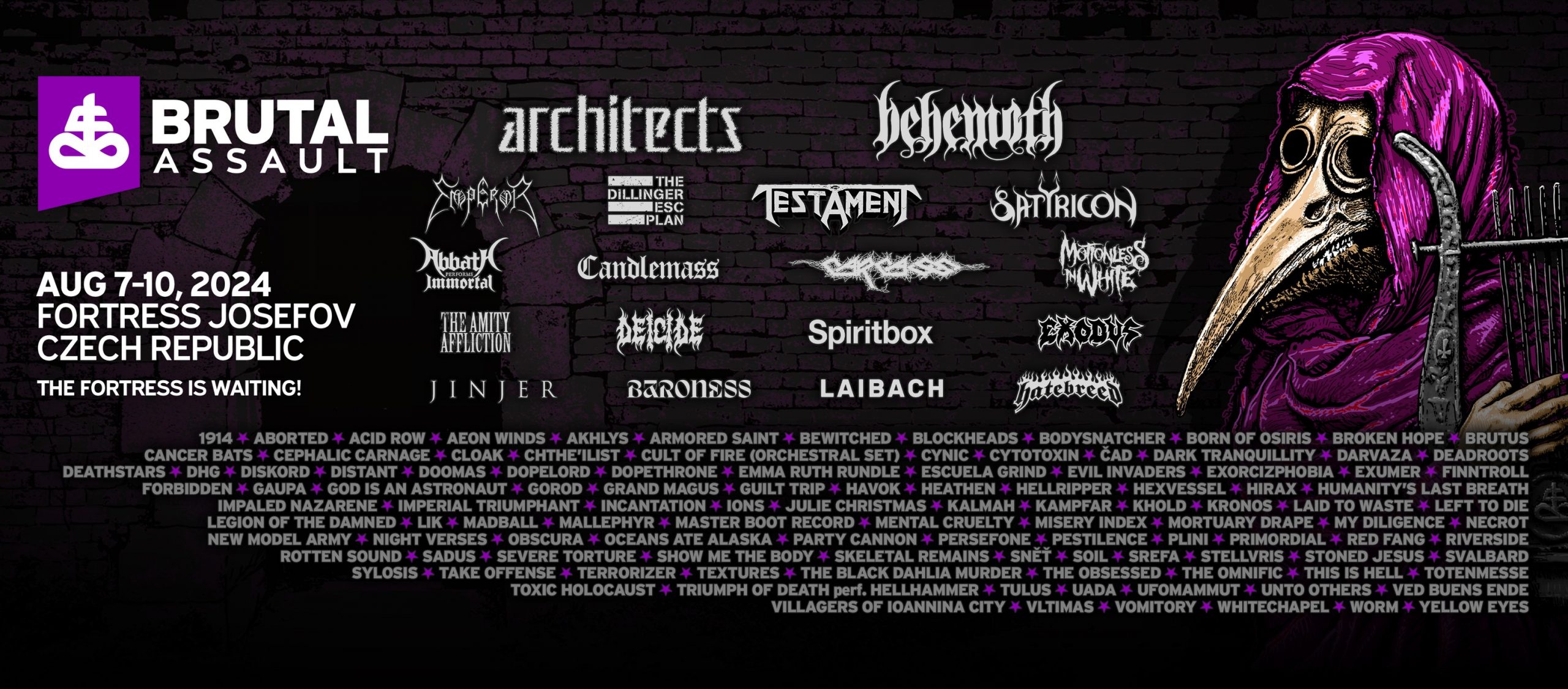 BRUTAL ASSAULT - running order revealed
