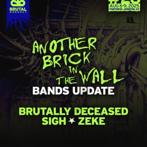 BRUTAL ASSAULT - nowe ogłoszenia w składzie festiwalu