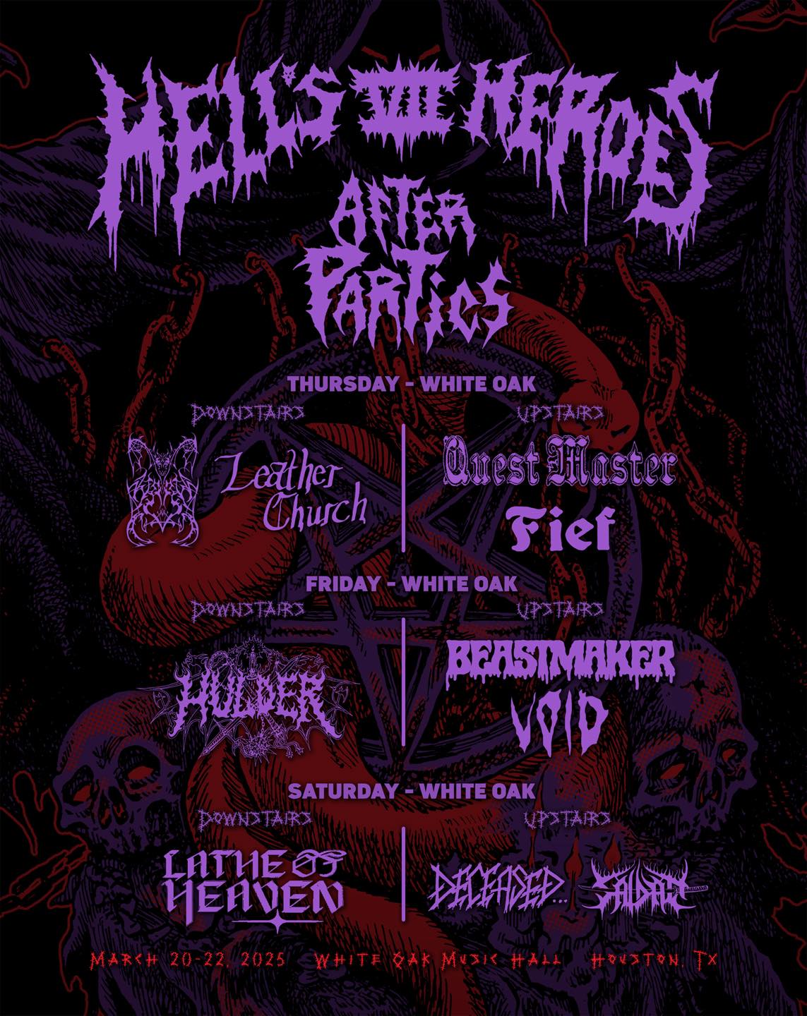 Hell's Heroes VII: March 20 - 22 - White Oak Music Hall Lawn, Houston, TX