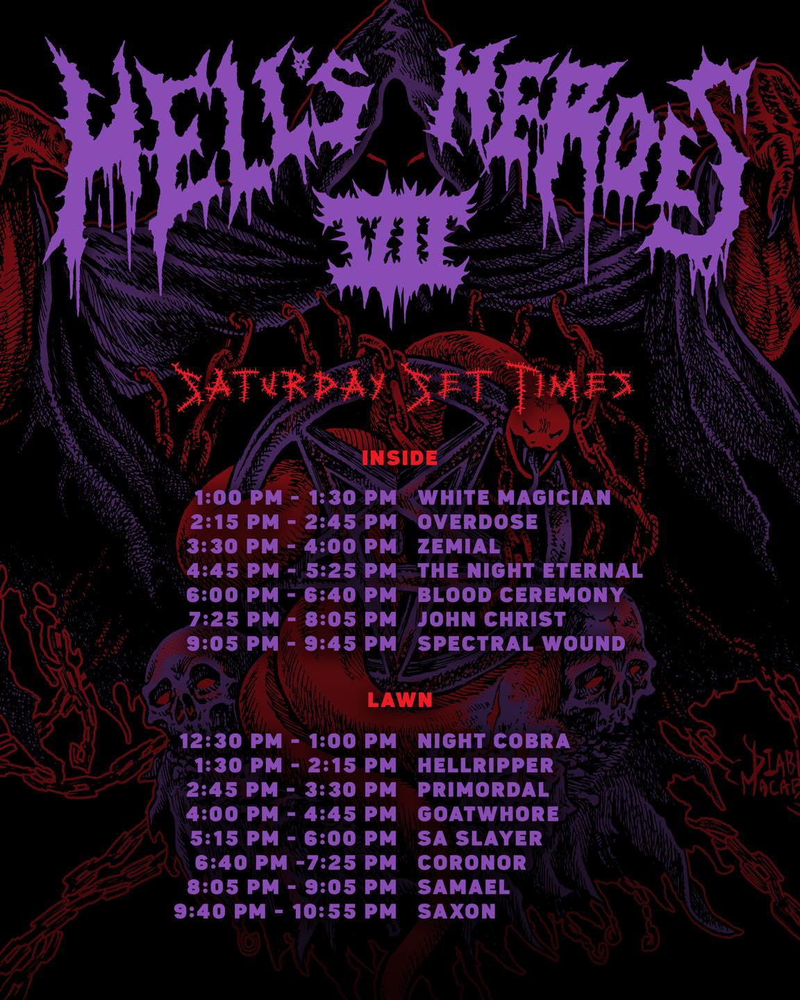 Hell's Heroes VII Festival: March 20 - 22, 2025 - White Oak Music Hall Lawn, Houston, TX