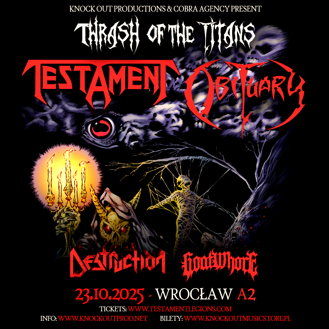 Trasa THRASH OF THE TITANS przybywa do Polski w doborowym składzie
