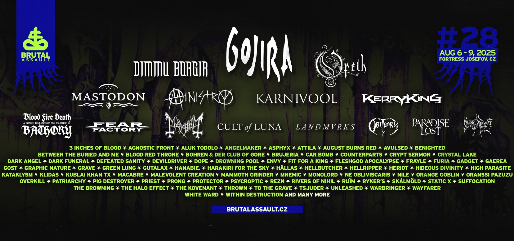 BRUTAL ASSAULT - running order revealed