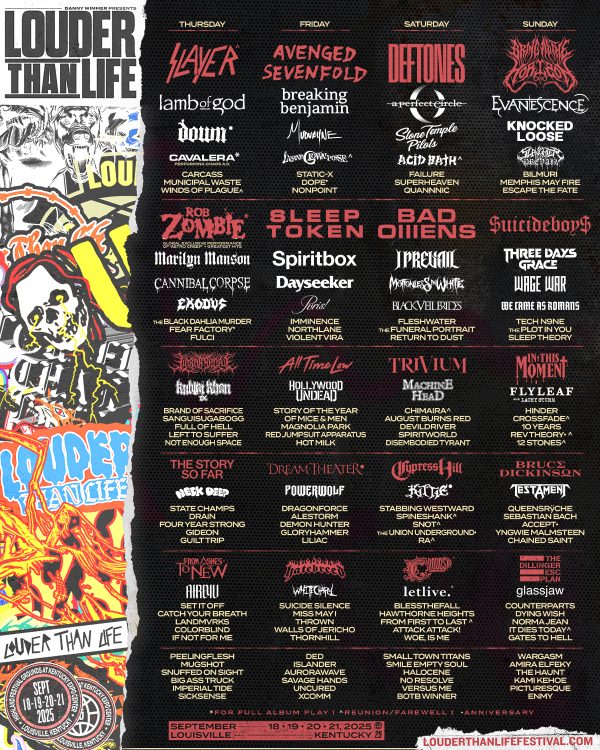 Louder Than Life 2025: Full Daily Lineup!