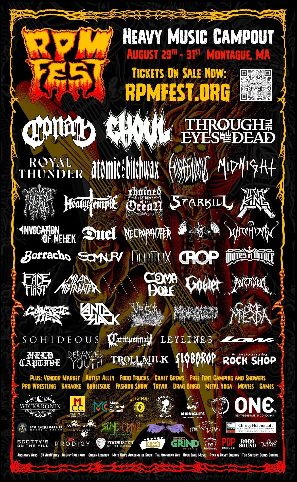 RPM Fest 2025 Heavy Music Campout, August 29-31, Montague, MA