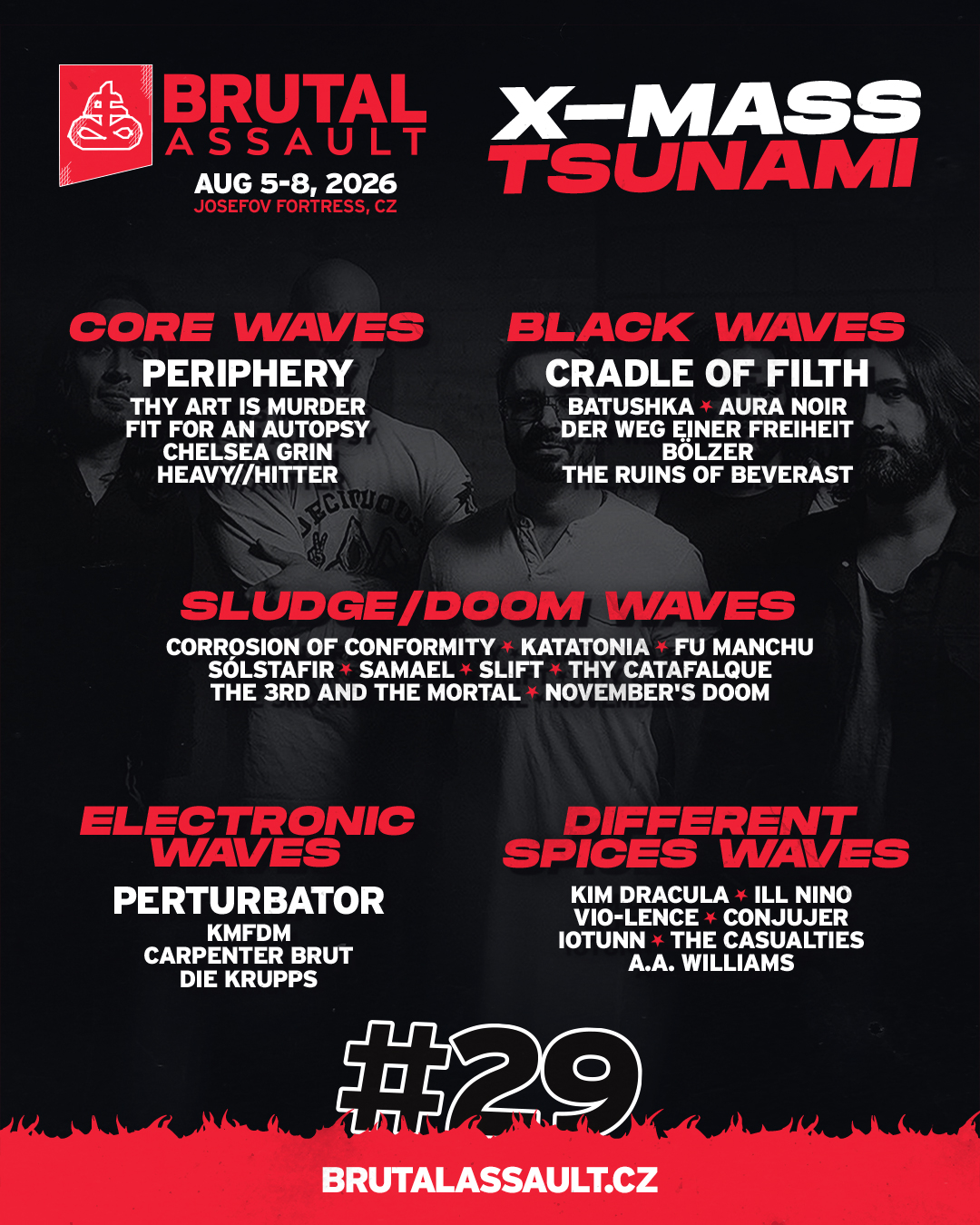BRUTAL ASSAULT - big batch of new bands