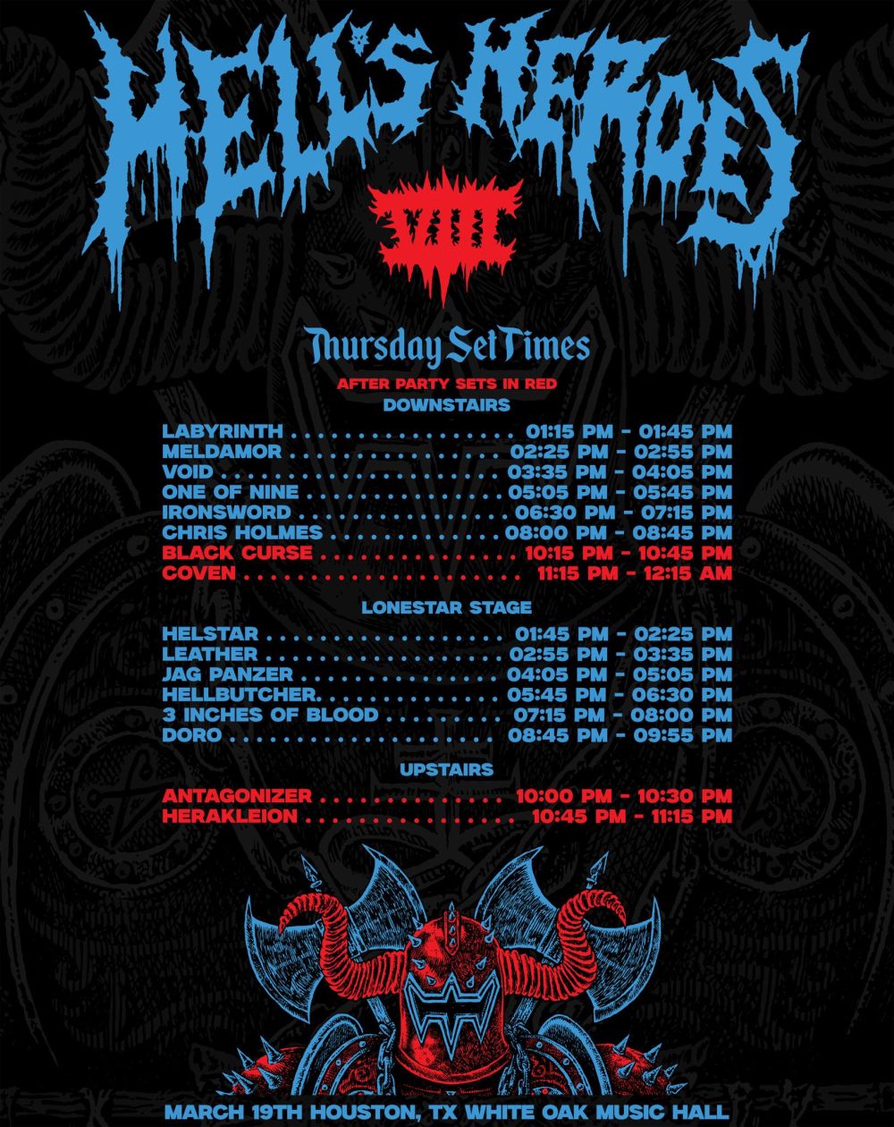 Hell's Heroes VIII Festival 2026 - Houston's biggest metal party