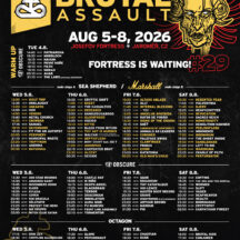 BRUTAL ASSAULT 2026 – complete daily schedule revealed