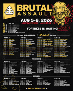 BRUTAL ASSAULT 2026 – complete daily schedule revealed