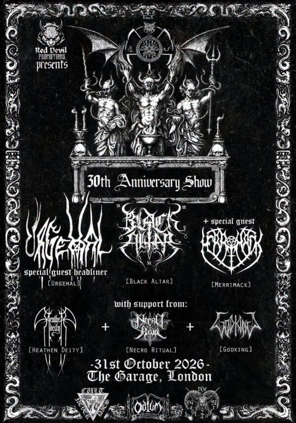 BLACK ALTAR XXX Anniversary Show – 30 Years in Darkness in London