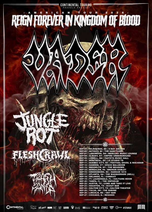 VADER Announces “Reign Forever in Kingdom of Blood” North American Tour 2026