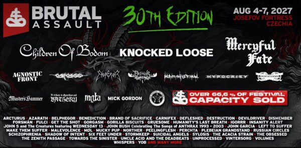 BRUTAL ASSAULT 2027 – 26 new names in the line-up
