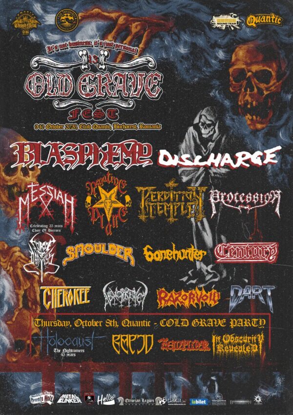 Old Grave Fest 13: Blasphemy, Discharge, Negative Plane, Messiah and more